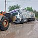 Тежкотоварен камион със софийска регистрация блокира улица в Лом - Montana Live TV
