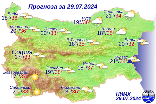 Жълт код за опасни жеги днес - Montana Live TV