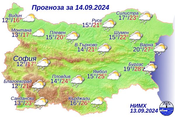 В събота застудява и на места ще превали, градусите достигат до 27° - Montana Live TV