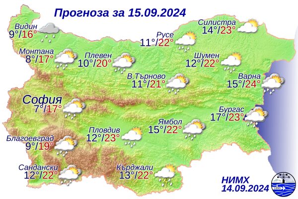 Денят в неделя ще бъде предимно слънчево, на места ще превали - Montana Live TV