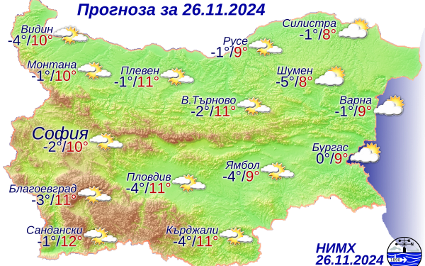 Максималната температура за Монтана остава 10 градуса - Montana Live TV