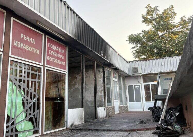 Вижте кадри от мястото на изгорелия павилион