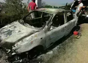 Кола пламна в движение и изпепели 15 декара жито край Монтанско