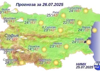 Температурите в Монтана до 43° днес