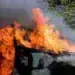 Късо съединение изпепели автомобил край депото в Монтана
