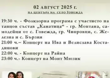 Голям празник в село Говежда тази събота – песни, танци и много гости