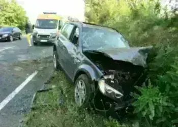Дрогирана майка с две деца и възрастна жена се заби в скат край Монтанско