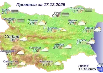 Слънчево време с мъгли в равнините и котловините