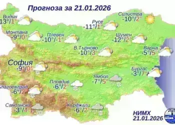 Облачно време със снеговалежи и риск от поледици, валежи се очакват и в Монтанско