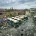 Само в Montana Live! ЕКСКЛУЗИВНИ първи СНИМКИ показват 5 автобуса, изпочупени от вандал в Монтана