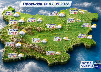 Бури над Западна България, слънце по морето