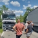 Катастрофа с турски ТИР-ове затвори път в Монтанско