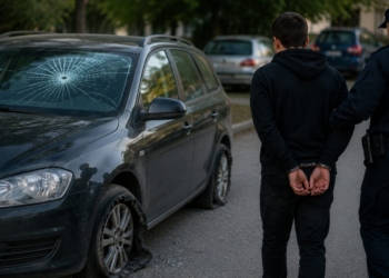 Вандал потроши автомобил във Вършец