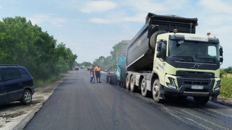Ремонтът на Е-79 напредва в Монтана и областта